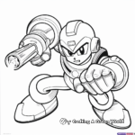 Arm Cannon Mega Man Coloring Pages 4
