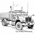Armored Police Truck Coloring Pages for Kids 4