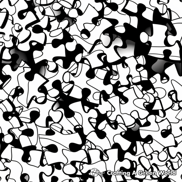 Puzzle Coloring Pages - Free & Printable!