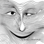Artistic Abstract Blank Face Coloring Pages 3