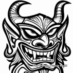 Artistic Abstract Demon Coloring Pages 2