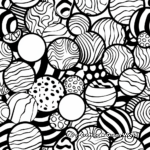 Artistic Abstract Gumball Coloring Pages 1