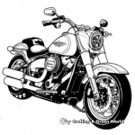 Artistic Abstract Harley Davidson Coloring Pages 1