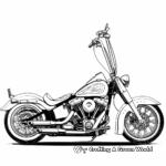 Artistic Abstract Harley Davidson Coloring Pages 2