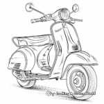 Artistic Abstract Scooter Coloring Pages 1