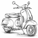 Artistic Abstract Scooter Coloring Pages 3
