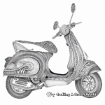 Artistic Abstract Scooter Coloring Pages 4
