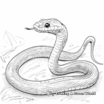 Artistic Black Mamba Coloring Pages 2