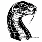 Artistic Black Mamba Coloring Pages 4