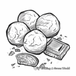 Artistic Chocolate Truffles Coloring Pages 1