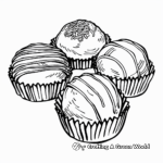 Artistic Chocolate Truffles Coloring Pages 2