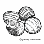Artistic Chocolate Truffles Coloring Pages 3