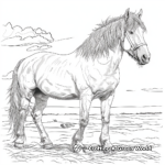 Artistic Dutch Draft Horse Coloring Pages for Artists 2