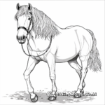 Artistic Dutch Draft Horse Coloring Pages for Artists 3