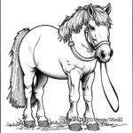 Artistic Dutch Draft Horse Coloring Pages for Artists 4