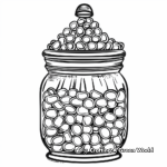 Artistic Jellybean Jar Coloring Pages 2