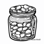 Artistic Jellybean Jar Coloring Pages 3