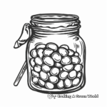 Artistic Jellybean Jar Coloring Pages 4