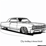 Artistic Lowrider Graffiti Coloring Pages 1