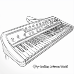 Artistic Midi Keyboard Coloring Pages 3