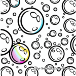 Artistic Rainbow Bubbles Coloring Sheets 2