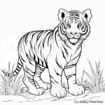 Artistic Siberian Tiger Coloring Pages 3