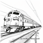 Artistic Vintage Freight Train Coloring Pages 3