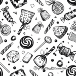 Assorted Candy Coloring Sheets 1