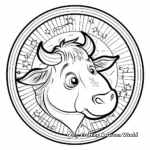 Astrological Taurus Coloring Sheets 3