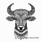 Astrological Taurus Coloring Sheets 4