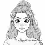 Attractive Ash-Brown Hair Coloring Pages 4