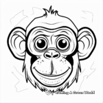 Authentic Baboon Face Coloring Pages 4