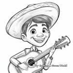 Authentic Mariachi Fiesta Coloring Pages 3
