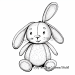 Authentic Stuffed Bunny Coloring Pages 3