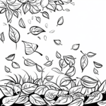 Autumn Leaves Falling Coloring Pages 1