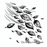 Autumn Leaves Falling Coloring Pages 2