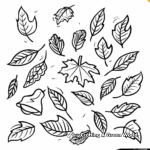 Autumn Leaves Falling Coloring Pages 3
