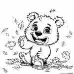 Autumn-Themed Build a Bear Coloring Pages 3