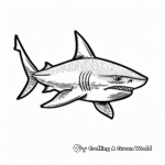 Awesome Blue Shark Coloring Pages 1