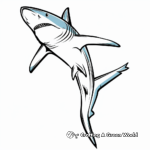 Awesome Blue Shark Coloring Pages 2