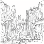Awesome Cascade Falls Coloring Pages 3