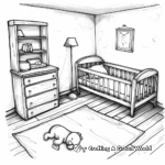 Baby Nursery Bedroom Coloring Sheets 3