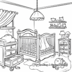 Baby Nursery Bedroom Coloring Sheets 4