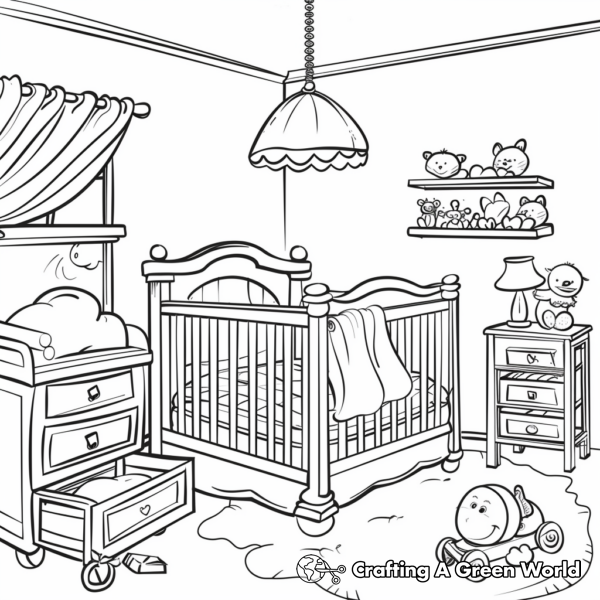 Bedroom Coloring Pages - Free &amp; Printable!