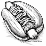 Bacon-Wrapped Hot Dog Coloring Pages 2
