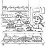 Bakers at Work Coloring Pages 1