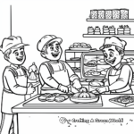 Bakers at Work Coloring Pages 2