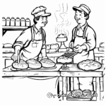 Bakers at Work Coloring Pages 3