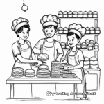 Bakers at Work Coloring Pages 4