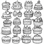Bakery Scene Coloring Pages: Cakes, Cupcakes, and More 2